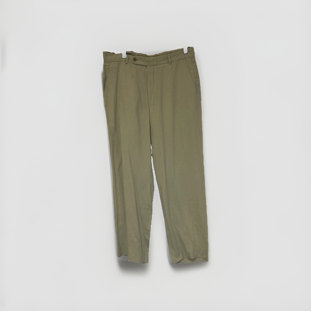 Ballin Relax Slacks Mens 34x29 Tan Linen Tencel Silk Blend Casual Comfort Pants